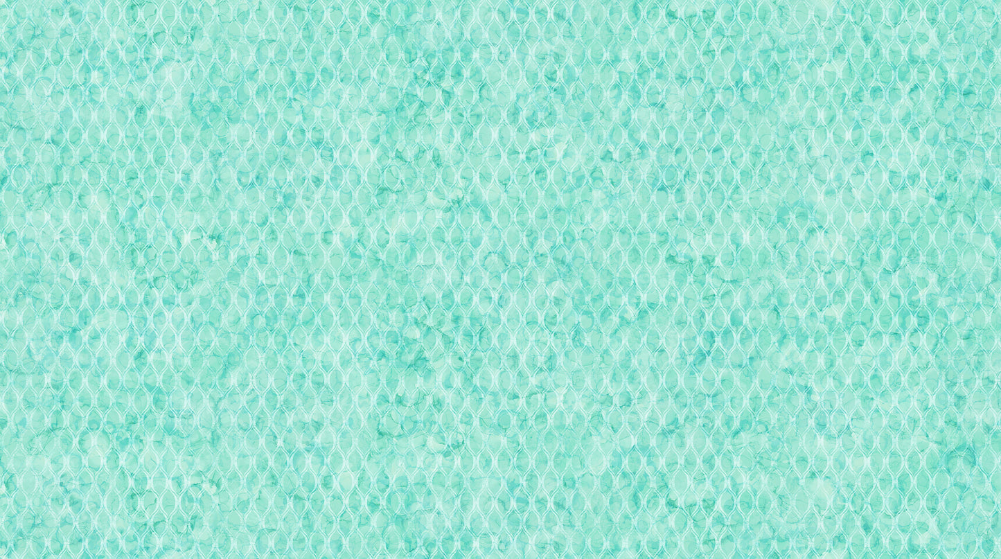 Veranda - Lattice in Turquoise - Deborah Edwards & Melanie Samra - Northcott (Pre-order: Dec 2025)