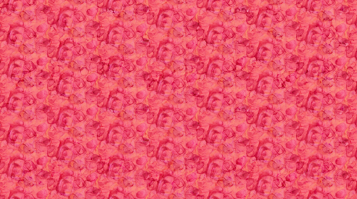 Veranda - Rose Texture in Dark Pink - Deborah Edwards & Melanie Samra - Northcott (Pre-order: Dec 2025)