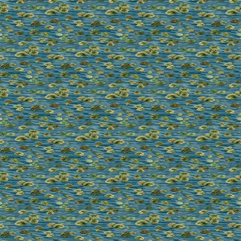 Autumn Woodland - Lily Pads in Blue Multi - James Meger - Northcott