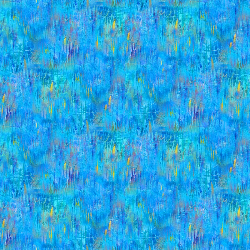 Lotus - Small Brushstrokes in Blue Multi - Tim Parker - Northcott