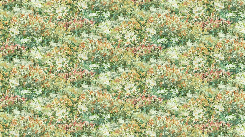 The Great Outdoors - Meadow Scene in Green Multi - Deborah Edwards & Melanie Samra - Northcott