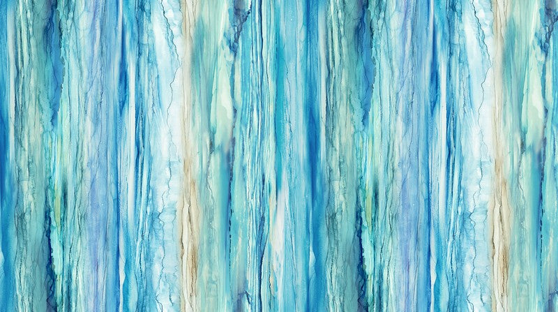 The Great Outdoors - Texture in Blue Multi - Deborah Edwards & Melanie Samra - Northcott