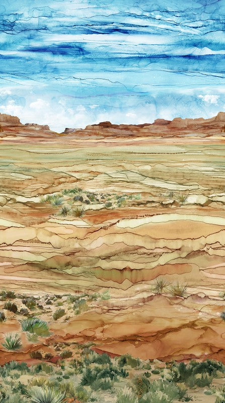 The Great Outdoors - Desert Ombre in Rust Multi - Deborah Edwards & Melanie Samra - Northcott