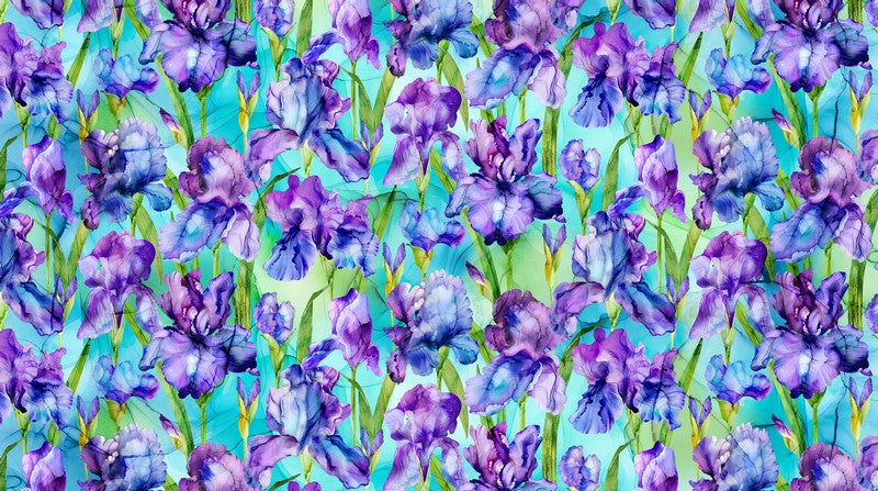 Infatuation - Garden Girls in Aqua - Deborah Edwards & Melanie Samra - Northcott