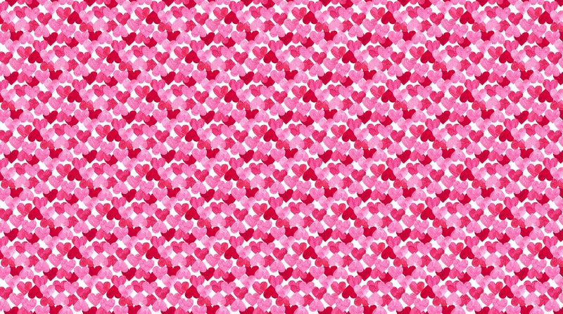 Forever Love - Mid Hearts in White Multi - Deborah Edwards & Emily Wenk - Northcott