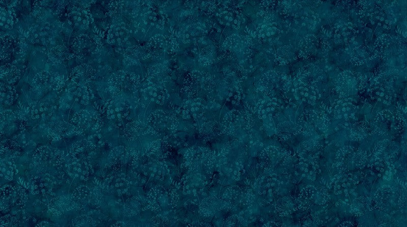 Whisper - Foliage in Dark Teal - Deborah Edwards & Melanie Samra - Northcott (Pre-order: April 2026)