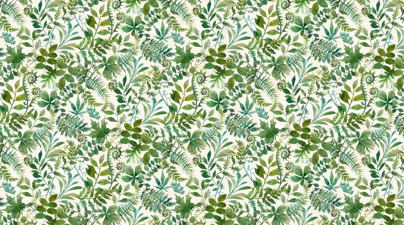 Luscious - Multi Leaves in Cream Multi - Northcott (Pre-order: Feb 2026)