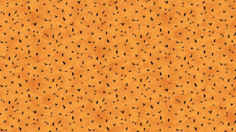 Night Owl - Owl Mini in Orange - Deborah Edwards - Northcott (Pre-order: June 2026)