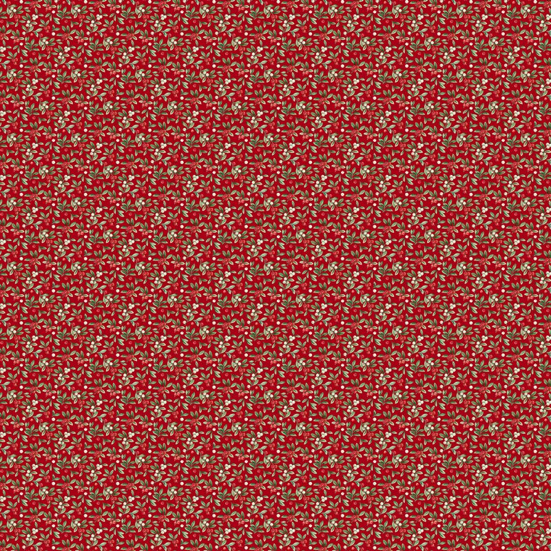 Home For Christmas - Mistletoe in Red - Deborah Edwards - Northcott (Pre-order: June 2026)