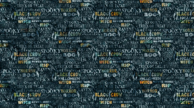 Raven's Call - Words in Black Multi - Deborah Edwards & Melanie Samra - Northcott (Pre-order: May 2026)