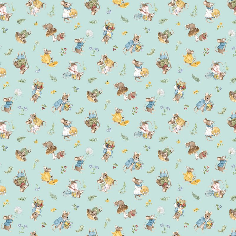 Country Mouse - Toss Mice in Blue - Deborah Edwards - Northcott (Pre-order: June 2026)