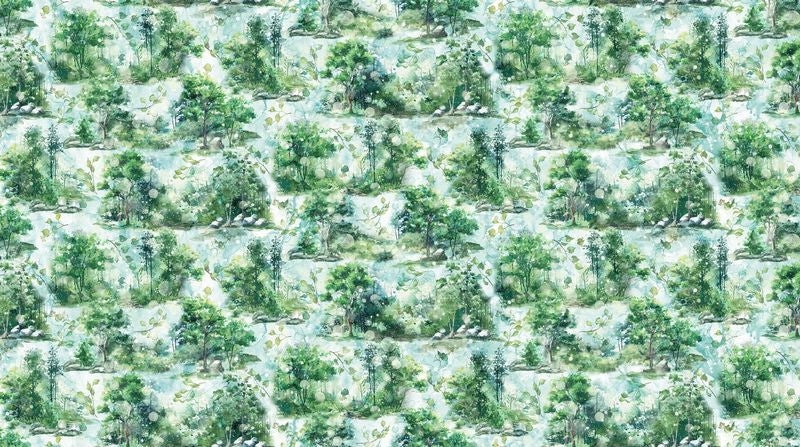Serenity Springs - Vignettes in Light Green - Deborah Edwards & Melanie Samra - Northcott (Pre-order: Nov 2026)