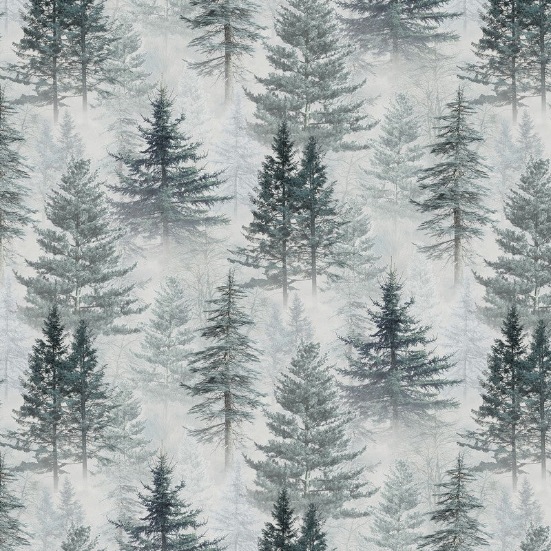 Guardians - Trees in Light Grey - Deborah Edwards - Northcott (Pre-order: Nov 2026)