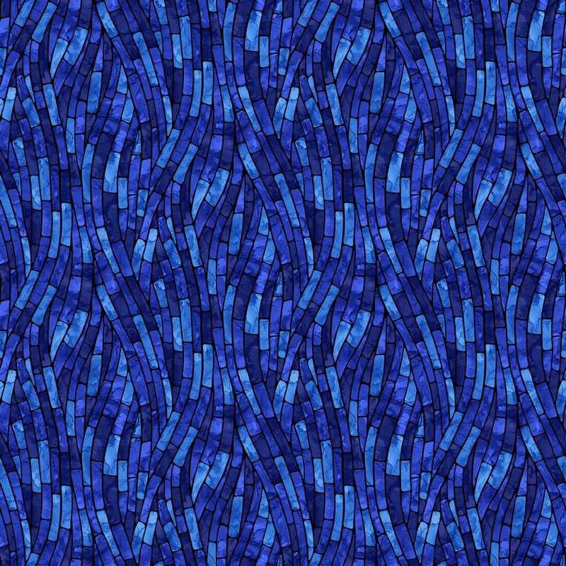 Tree of Life - Wave in Dark Blue - Deborah Edwards & Elena Belokrinitski - Northcott (Pre-order: Dec 2026)
