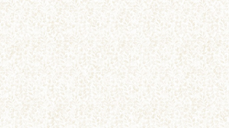 Bloomsbury - Tonal Leaves in Cream - Deborah Edwards & Melanie Samra - Northcott (Pre-order: Feb 2027)