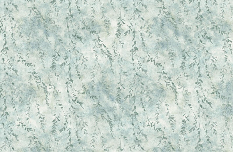 Evening Song - Trailing Leaves in Light Blue - Linda Ludovico - Northcott (Pre-order: Jan 2027)