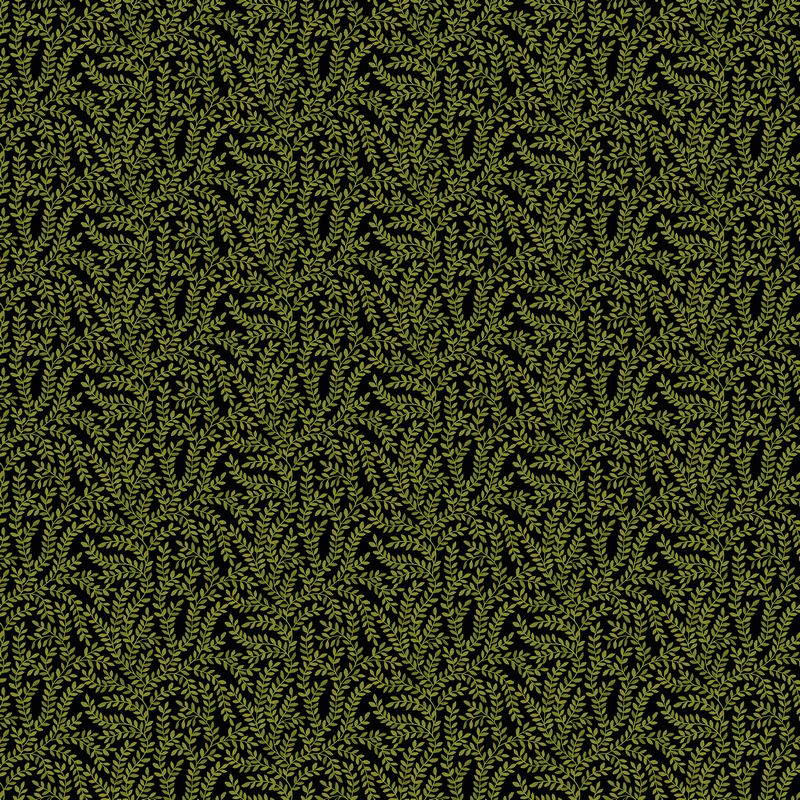 Bugs & Blooms - Vine in Black - Pat Scheurich - Northcott (Pre-order: May 2027)