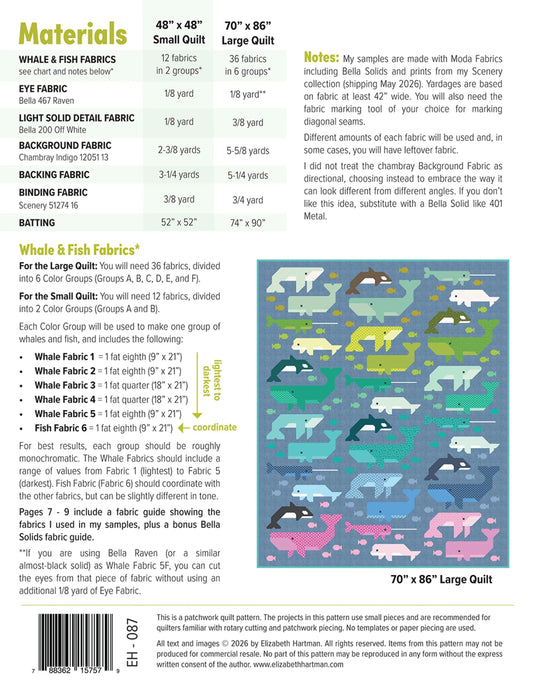 Whale Watching - Quilt Pattern - Elizabeth Hartman