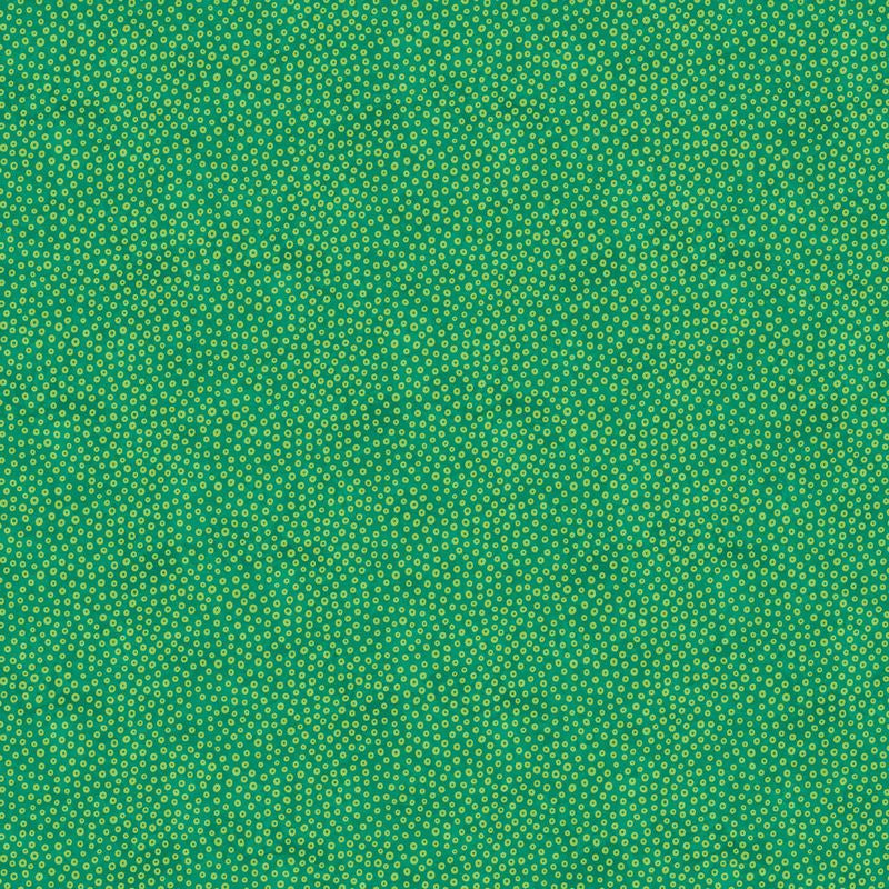 Hugs & Kisses FLANNEL - Cherrios in Green - Deborah Edwards - Northcott