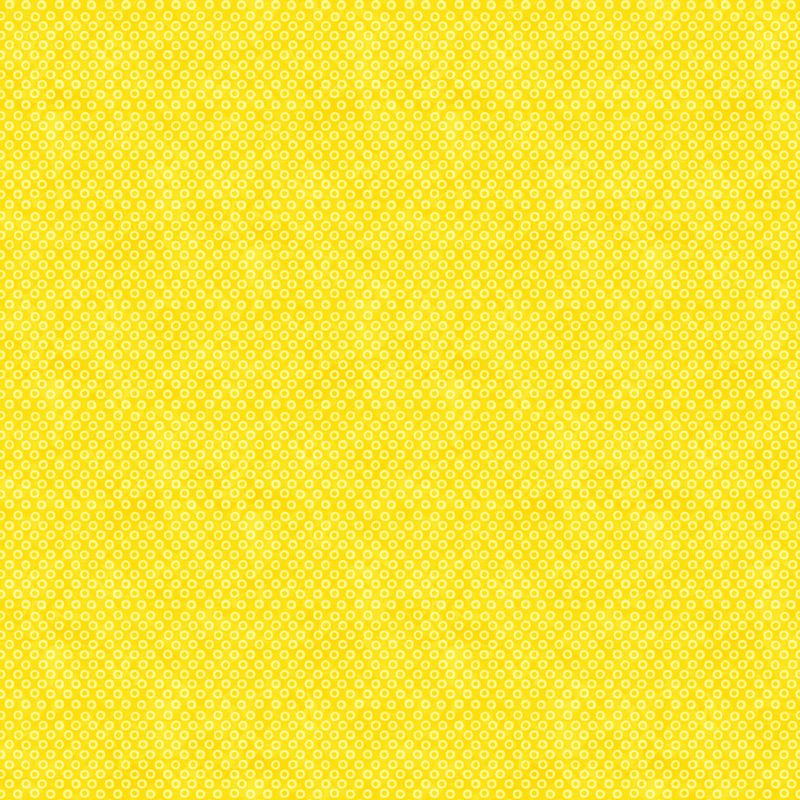 Hugs & Kisses FLANNEL - Rings in Yellow - Deborah Edwards - Northcott