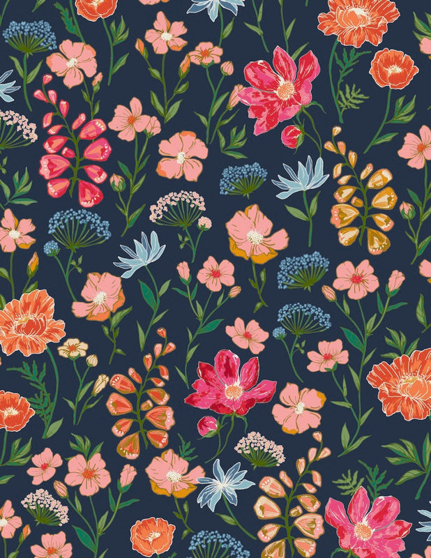 The Flower Fields - Fat Quarter Bundle - Maureen Cracknell - Art Gallery Fabrics