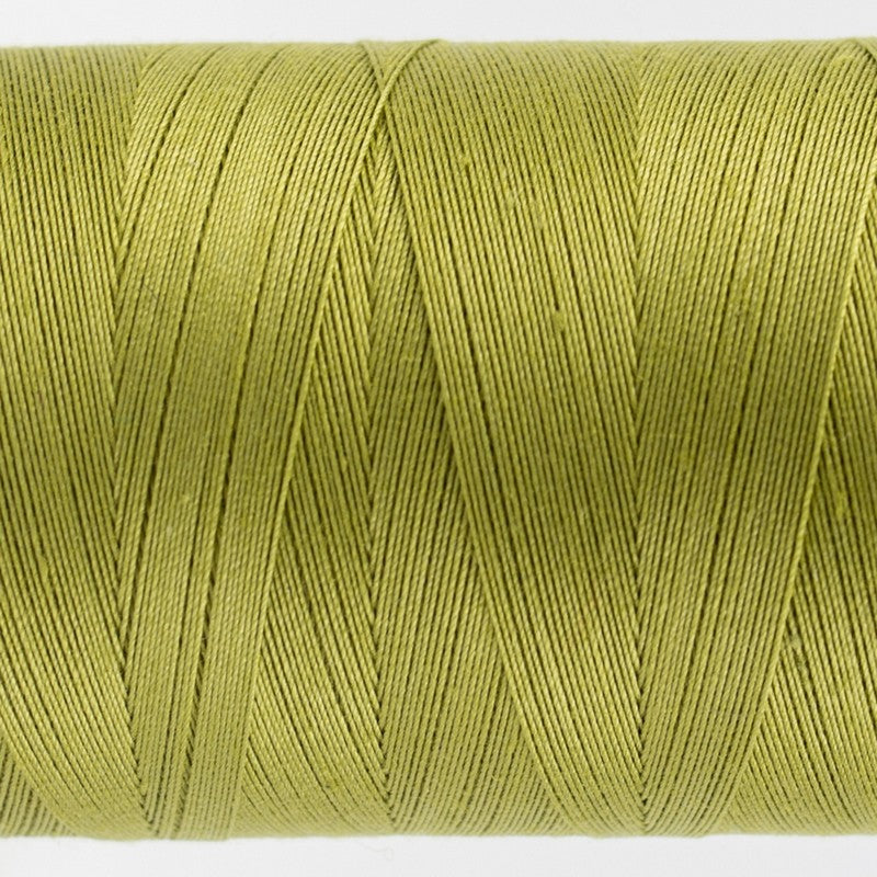 Konfetti - Brass Green - Cotton 50wt 1094yd (1000m) - WonderFil Specialty Threads (Pre-order: Feb 2026)