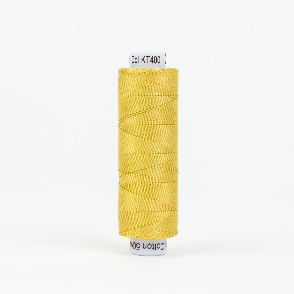 Konfetti - Gold - Cotton 50wt 220yd (200m) - WonderFil Specialty Threads (Pre-order: Feb 2026)