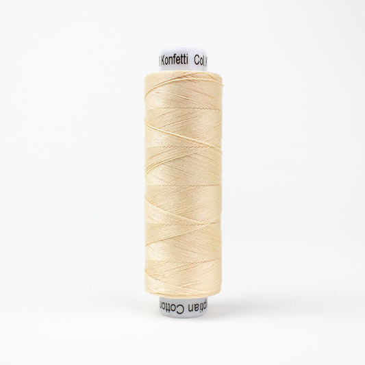 Konfetti - Cookie Dough - Cotton 50wt 200yd (200m) - WonderFil Threads (Pre-order: June 2024)