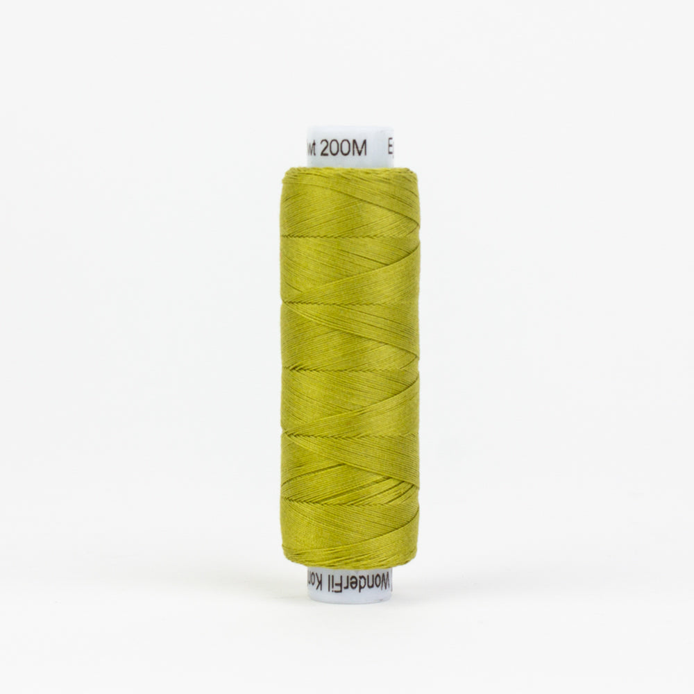 Konfetti - Brass Green - Cotton 50wt 220yd (200m) - WonderFil Specialty Threads (Pre-order: Jan 2026)