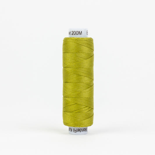 Konfetti - Brass Green - Cotton 50wt 200yd (200m) - WonderFil Threads (Pre-order: June 2024)