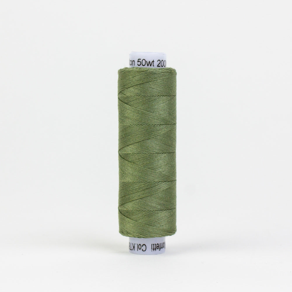 Konfetti - Grey Khaki - Cotton 50wt 220yd (200m) - WonderFil Specialty Threads (Pre-order: Jan 2026)