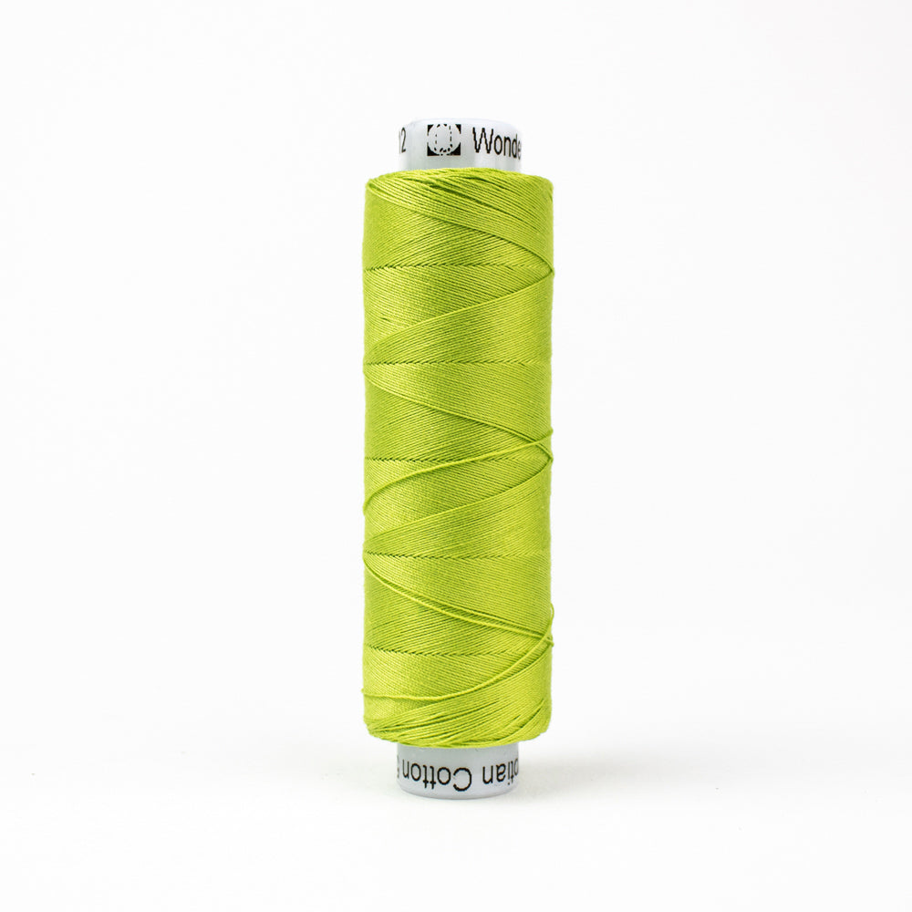 Konfetti - Chartreuse - Cotton 50wt 220yd (200m) - WonderFil Specialty Threads (Pre-order: Jan 2026)