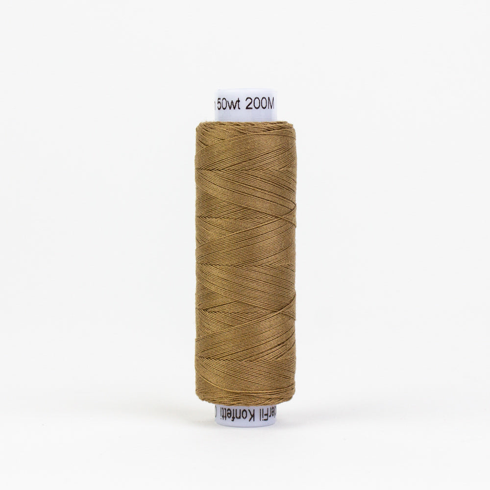 Konfetti - Brown - Cotton 50wt 220yd (200m) - WonderFil Specialty Threads (Pre-order: Jan 2026)