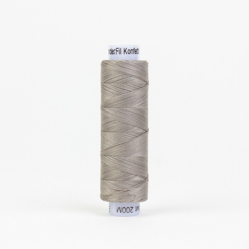 Konfetti - Sterling Grey - Cotton 50wt 220yd (200m) - WonderFil Specialty Threads