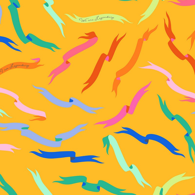 Legendary 108" Wideback - In Case You Forgot in Dandelion - Tula Pink - Free Spirit (Pre-order: Oct 2026)