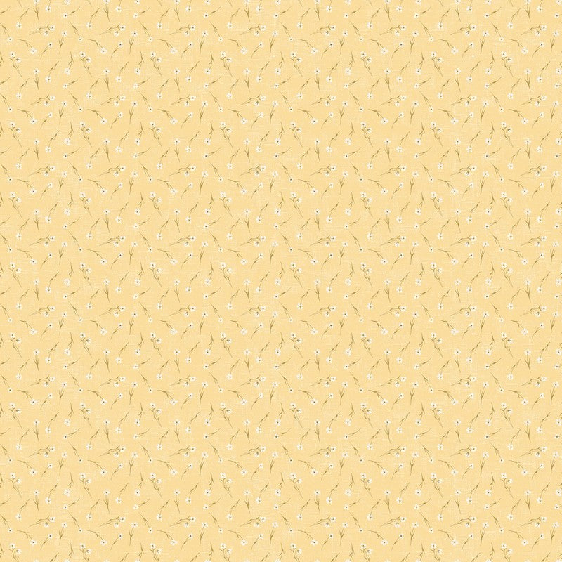 Humblebee - Tossed Floral in Yellow - Aimee Parker - FIGO (Northcott)