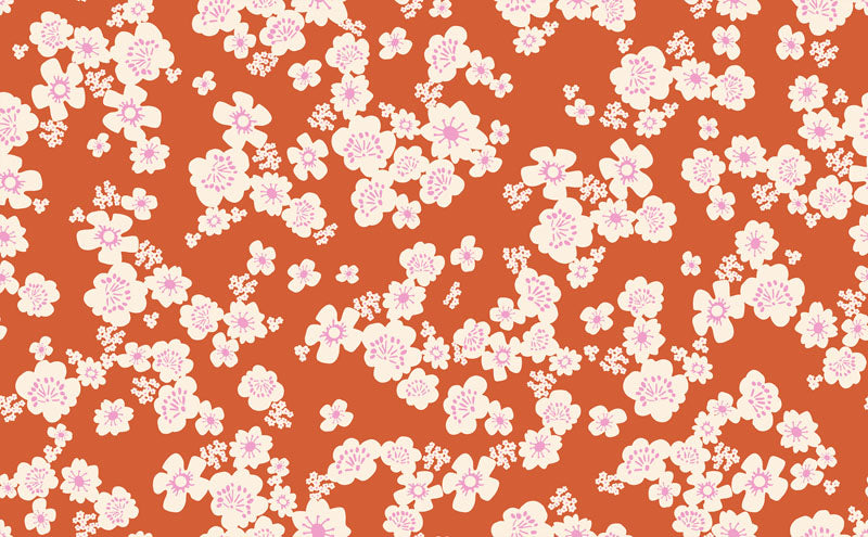 Paper Cuts 2 RS1110-16 - Persimmon - Ruby Star Society