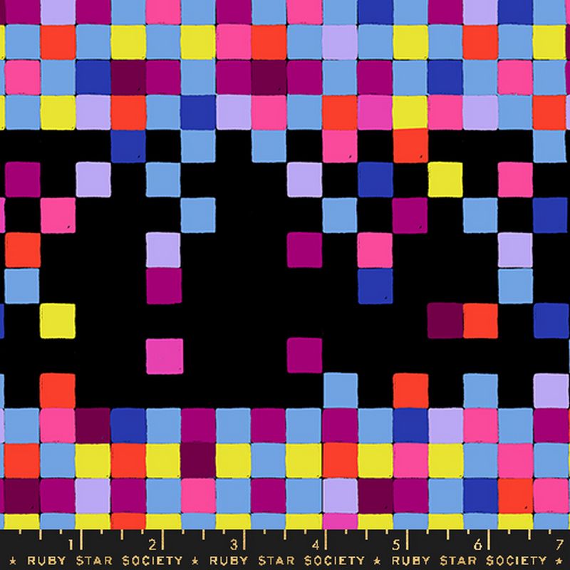 Glow Garden - Pixels in Blacklight - Sarah Watts - Ruby Star Society