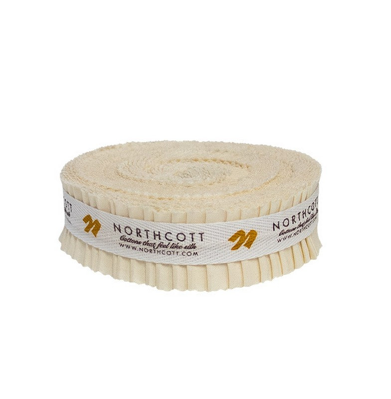 Colorworks Precuts - Mini Jelly Roll - Eggshell - Northcott (Pre-order: Nov 2025)