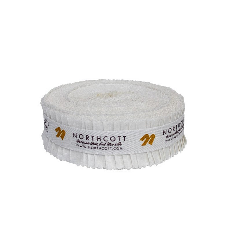 Colorworks Precuts - Mini Jelly Roll - Snow - Northcott (Pre-order: Nov 2025)