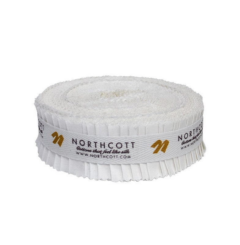 Colorworks Precuts - Mini Jelly Roll - Superwhite - Northcott (Pre-order: Nov 2025)