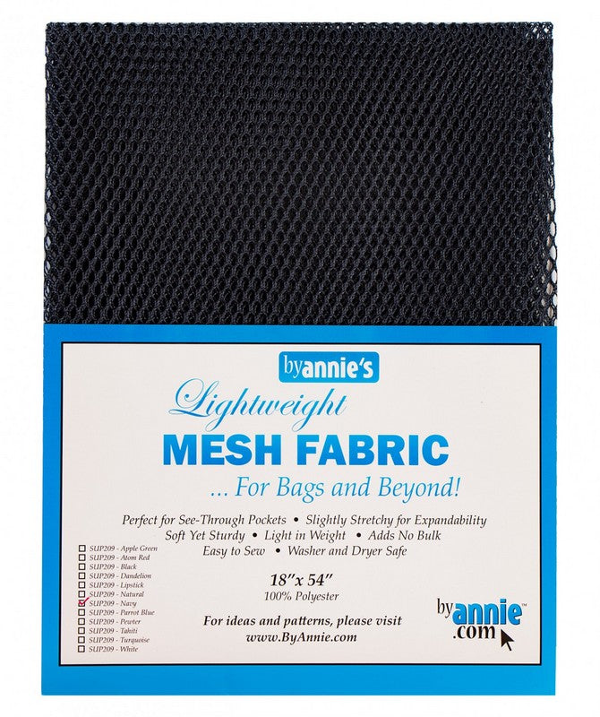 Lightweight Mesh Fabric by ByAnnie - Navy (Pre-order: Jan 2026)