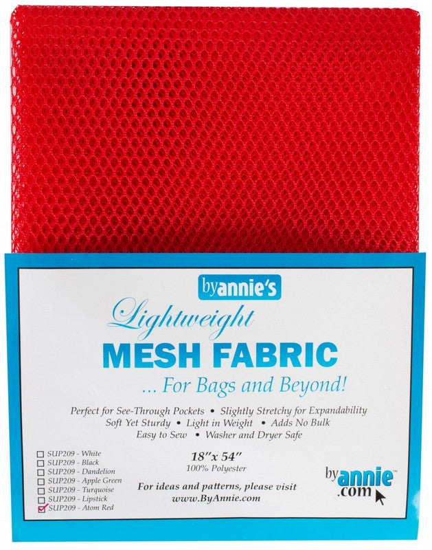 Lightweight Mesh Fabric by ByAnnie - Atomic Red (Pre-order: Aug 2026)