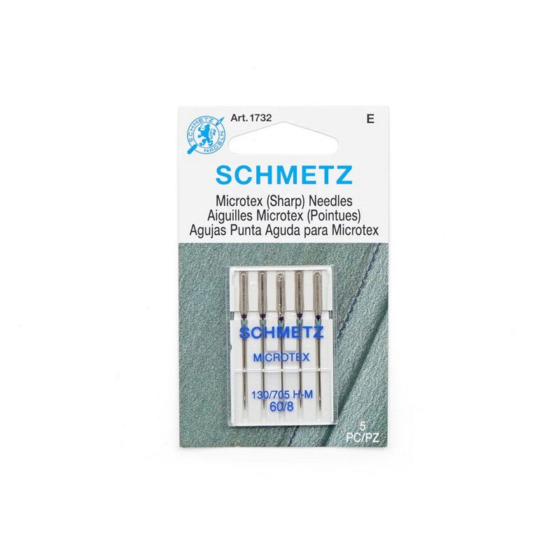 Schmetz Microtex Sharp Needles 60/8 (1732) (Pre-order: Aug 2026)