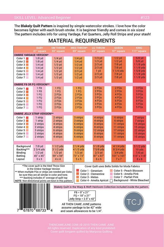 Blakely Quilt Pattern - Then Came June (Pre-order: Jan 2026)