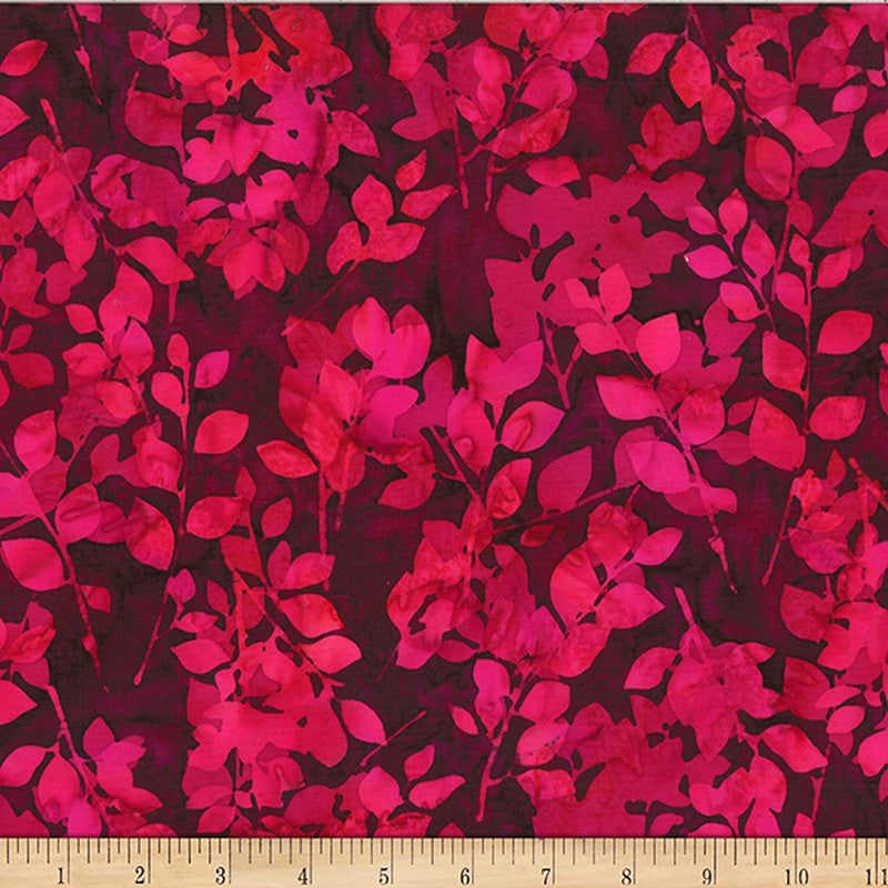 Bali Batiks - 2585-208 in Strawberry Daiquiri - Hoffman Fabric