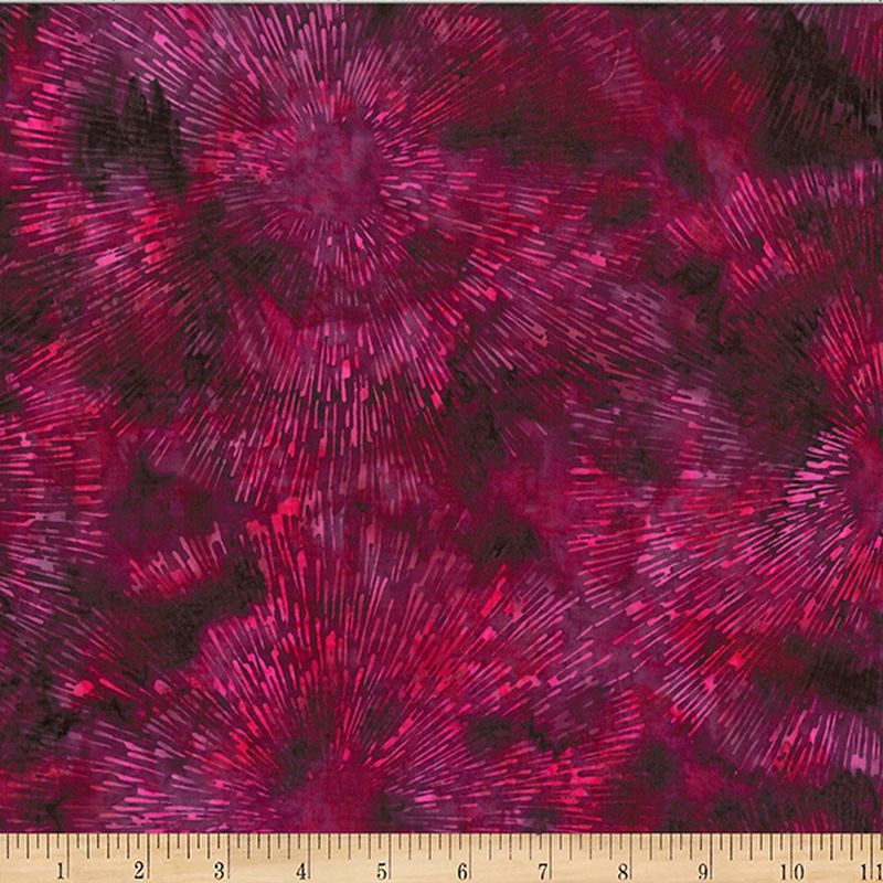 Bali Batiks - 2595-38 in Burgundy - Hoffman Fabrics