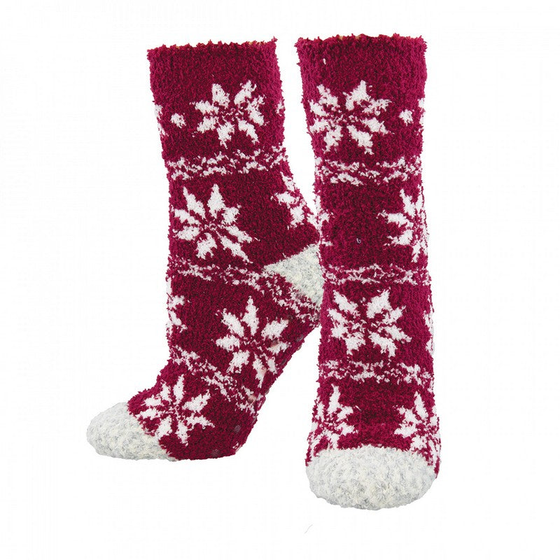 Fair Isle Fun Red - Socksmith Socks (Pre-order: Jan 2026)