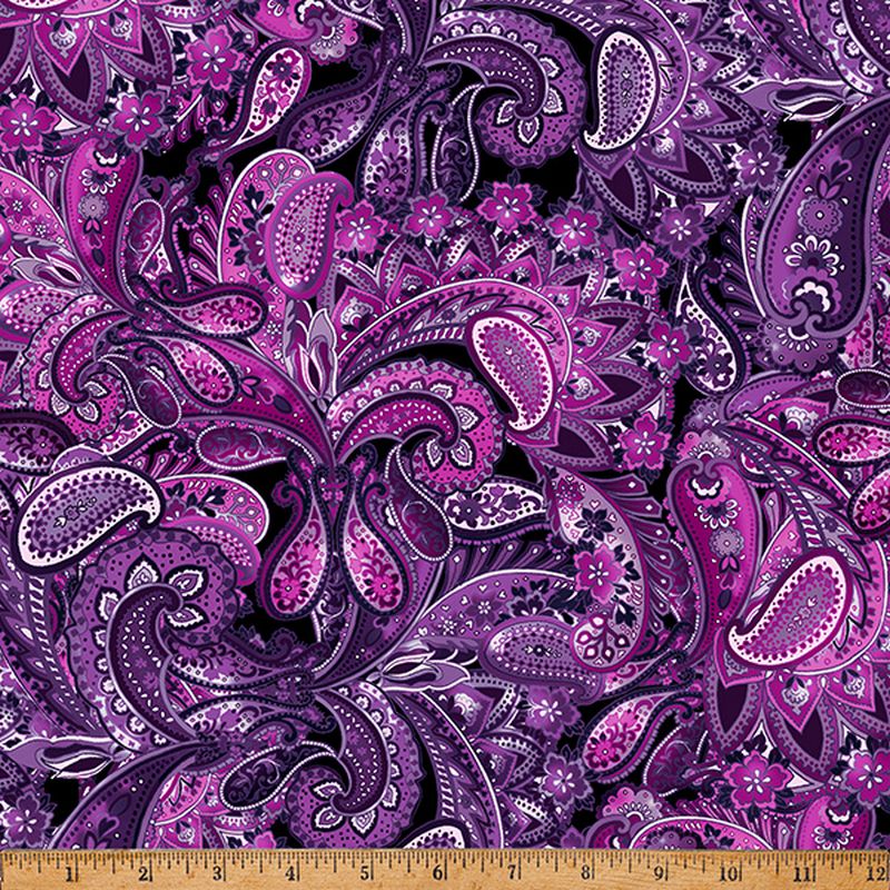 Petal and Twist - 25721-46 - Plum - Hoffman