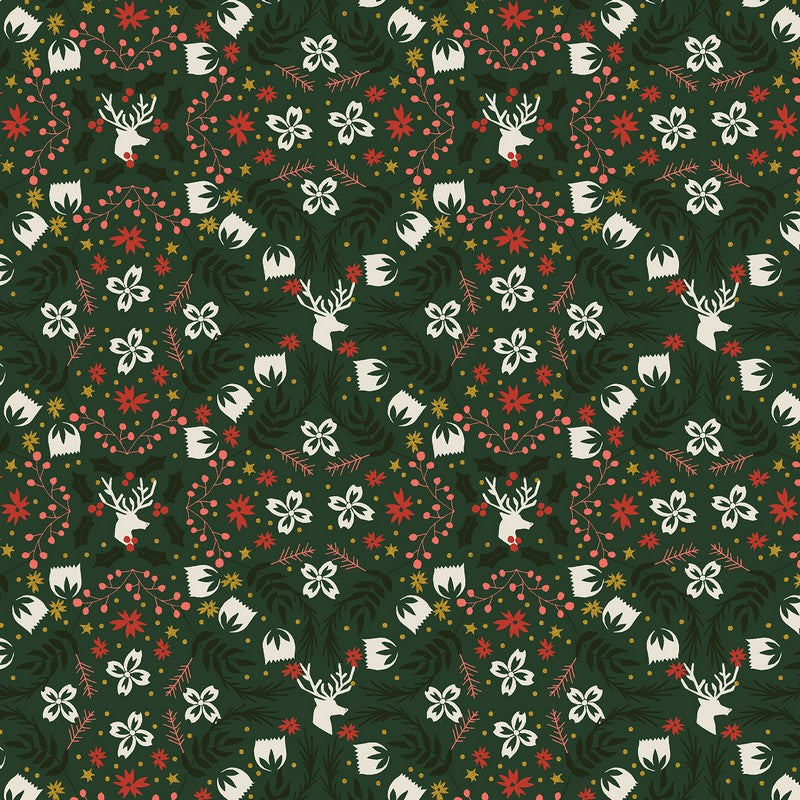 Tinsel on the Trail - Gather in Festive Metallic - Cotton + Steel